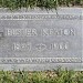 Buster Keaton grave site in Los Angeles, California city