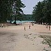 Пляж около озера Бальсяй в городе Вильнюс