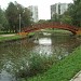 Пешеходный мост через реку Яузу в городе Москва