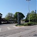 Clock on traffic island in Ljubuški city