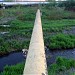 Газопроводная труба над рекой Ичкой в городе Москва