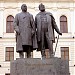 Памятник Акакию Церетели и Илье Чавчавадзе в городе Тбилиси