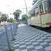 tram station in Düsseldorf city