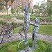 Frog sculpture in Pittsburgh, Pennsylvania city