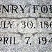 Henry Ford's grave site in Detroit, Michigan city