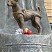 Memorial to Soviet space dog Laika who became the first animal to orbit the Earth