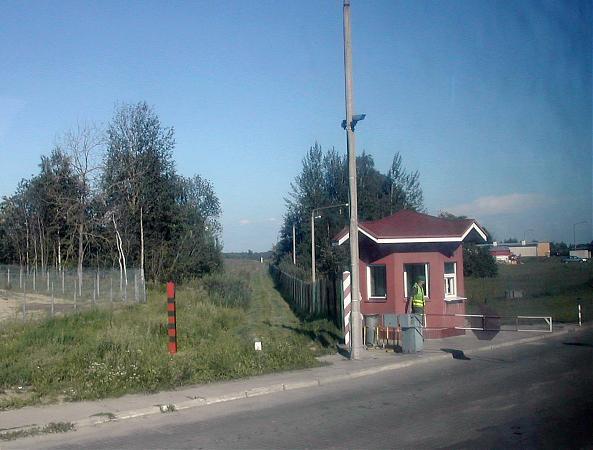 Bagrationovsk, Russian part of border crossing point Bagrationovsk(RUS ...