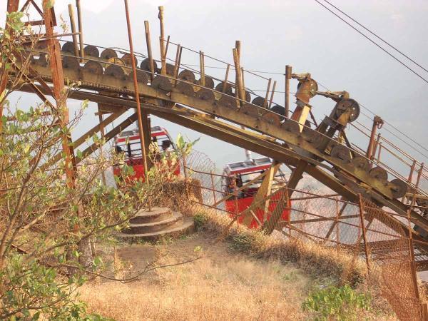 Raigad Ropeway Fort Station The ropeway is 1km long and begins from deorali market. wikimapia