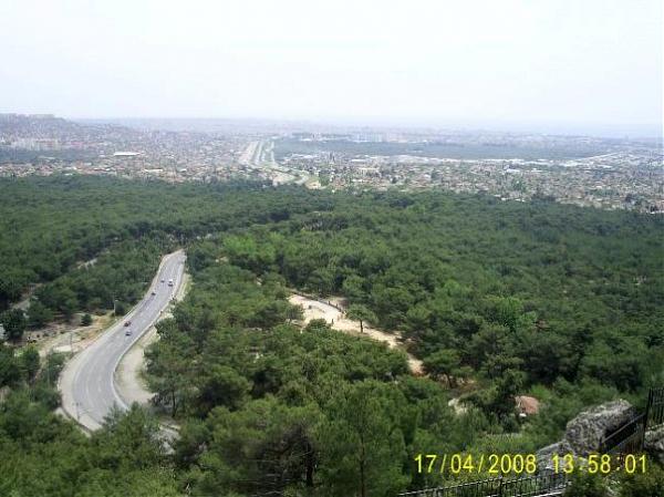 parking with city view panoramic view