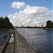 Пешеходный мост-плотина через Деривационный канал в городе Москва
