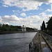 Пешеходный мост-плотина через Деривационный канал в городе Москва