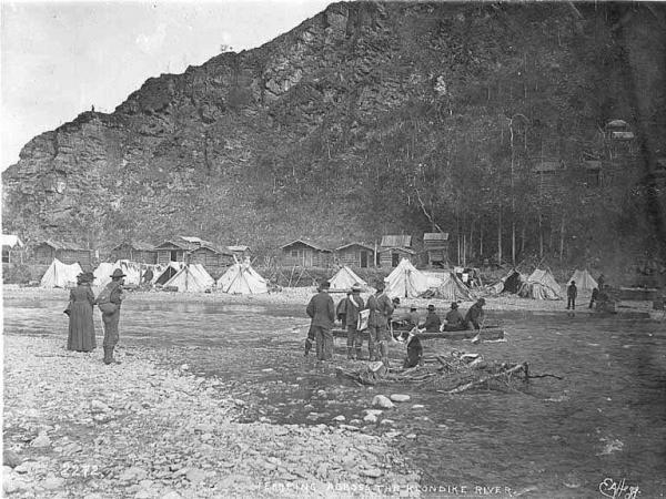 Gold Dredge Tailings At Klondike River Near Dawson City Dawson City Yukon Mine Mining Interesting Place Gold Mine