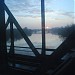 Bridge on the border between Poland and Belarus in Terespol city