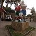 Скульптура футболистов в городе Гагра