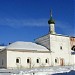 Храм Илии Пророка и больничные палаты в городе Боровск