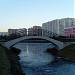 Пешеходный мост через протоку в городе Москва