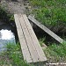 Самодельные мостики через ручей в городе Долгопрудный