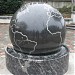Globe Sculpture in Charlotte, North Carolina city