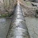 Водопроводная труба над р. Лихоборкой в городе Москва