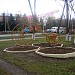 Цветник, стилизованный под велосипед в городе Домодедово