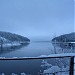 Пешеходный мост в городе Полярные Зори