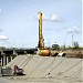 Мост через шлюз Новосибирской ГЭС на Оби в городе Новосибирск