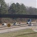 Closed Pedestrian Bridge over NC 147 in Durham, NC in Durham, North Carolina city