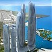 Etihad Towers in Abu Dhabi city