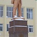 Постамент памятника Ленину в городе Барышевка