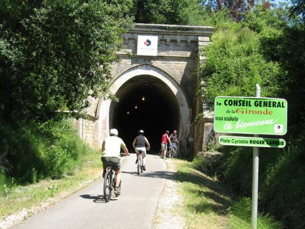 the old train tunnel on the roger lapebie bike path