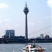 Rhine Tower in Düsseldorf city