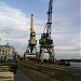 Cranes at the port in Moscow city