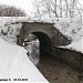 Пешеходный мост через реку Лихоборку в городе Москва