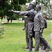Прежнее местоположение скульптуры В.И. Мухиной «Требуем мира» в городе Москва