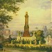 На этом месте находился памятник императору Николаю I в городе Москва