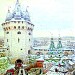 Здесь находилась Семиверхая угловая башня Белого города (до XVIII в.) в городе Москва