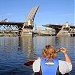Burnside Bridge in Portland, Oregon city