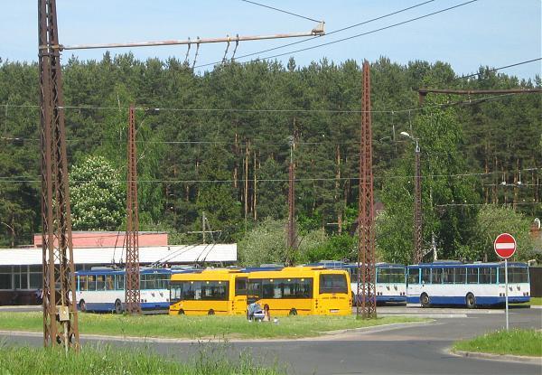 Trolleybus / Bus terminus "Mežciems" - Riga | trolleybus stop, bus stop ...