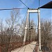 Вантовый пешеходный мост через реку Нару в городе Серпухов