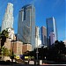 Financial District in Los Angeles, California city