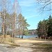 Пляж около озера Бальсяй в городе Вильнюс