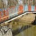 Пешеходный мост через реку Яузу в городе Москва