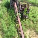 Abandoned quarry machinery towers