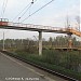 Пешеходный мост через железнодорожные пути на платформу Депо в городе Лобня