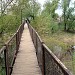Пешеходный мост через реку Полоту в городе Полоцк
