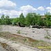 Разбитые машины на площадке АТП в городе Чернобыль