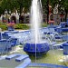 Blue Fountain in Subotica city