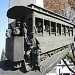 Monumet to the first electric tram in Eastern Europe