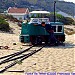Fim da Linha do Comboio TransPraias na Costa da Caparica city