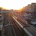 Надземный пешеходный переход через железную дорогу в городе Москва